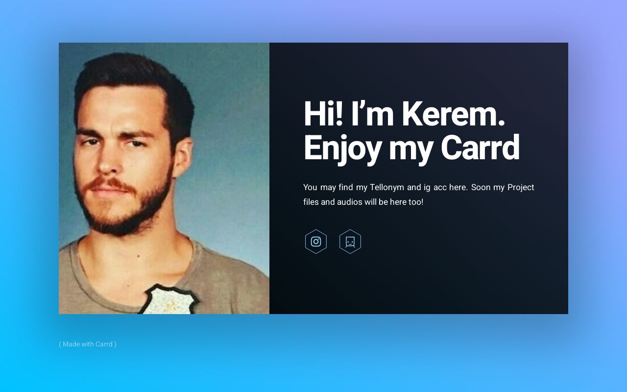 Carrd profile picture for @kerem